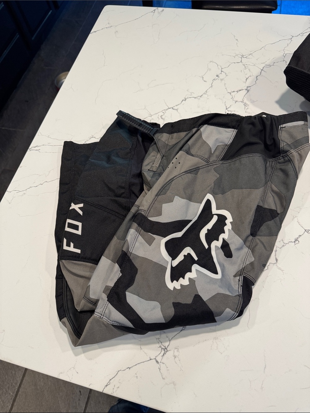 Fox Kids Camo MX pants in Gray and Black